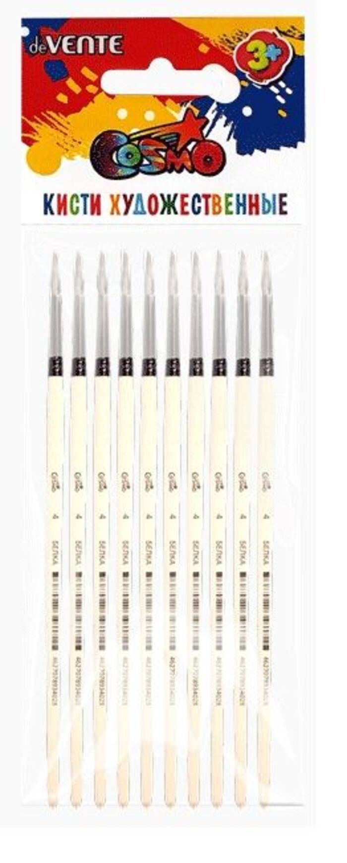 Кисть белка 4 Cosmo круглая deVENTE 8073340 17₽