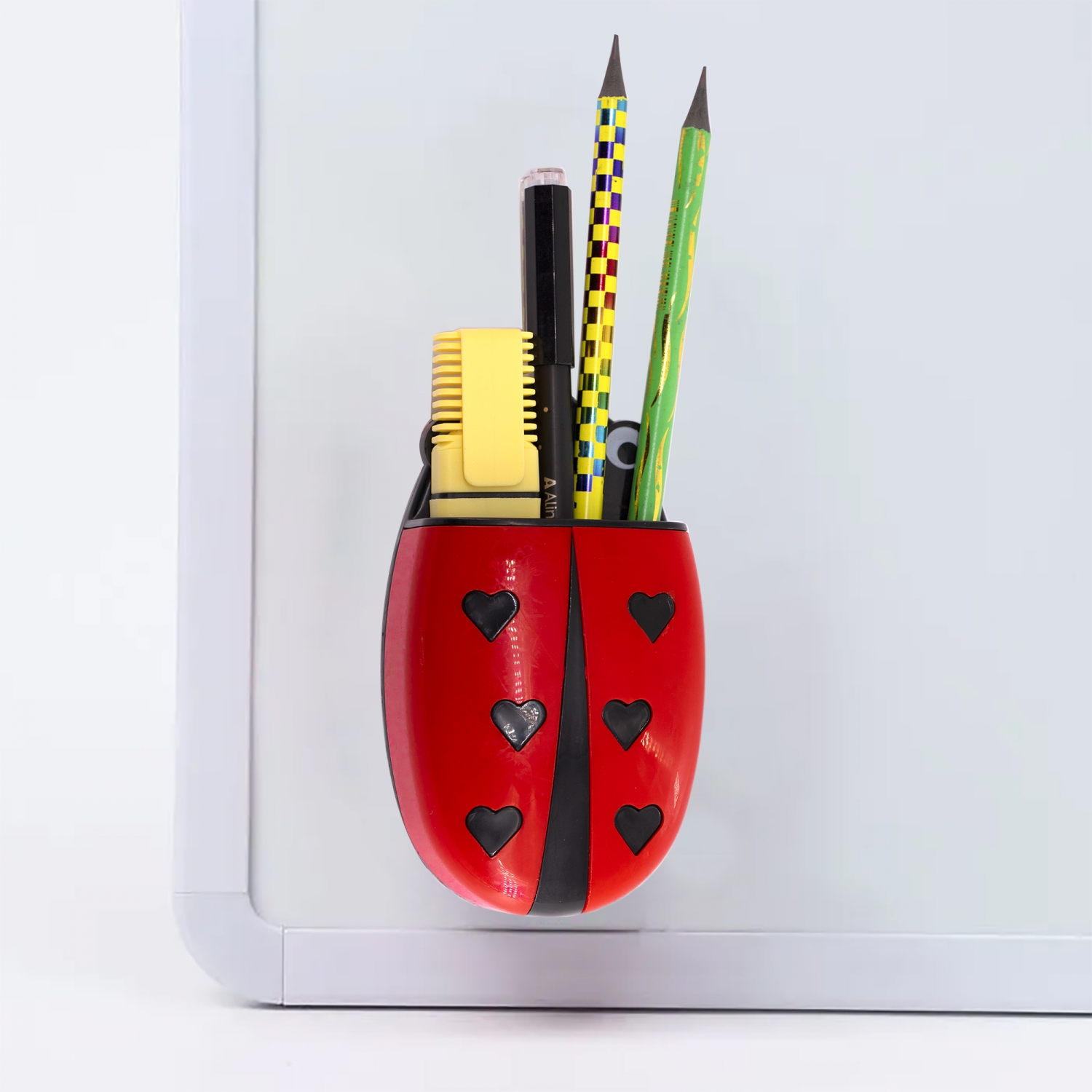 Губка-стиратель магнитная фигурная Божья коровка с держ для канцелярии ALINGAR AL13270 102₽