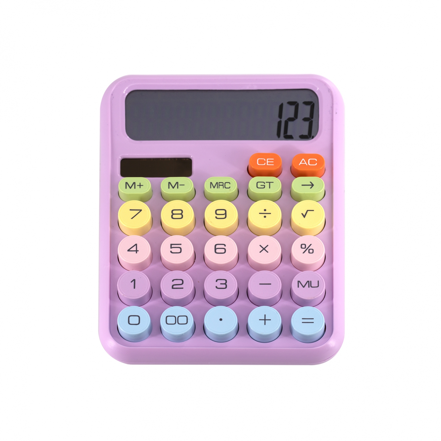 Калькулятор Alingar 12 разрядов 15812518 мм двойное питание розовый ААА батарея не комплекте 338₽