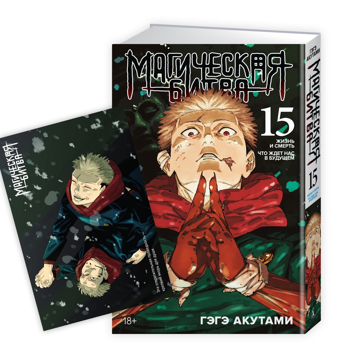 

Магическая битва. Книга 15 + Открытка Итадори и Сукуна (комплект)