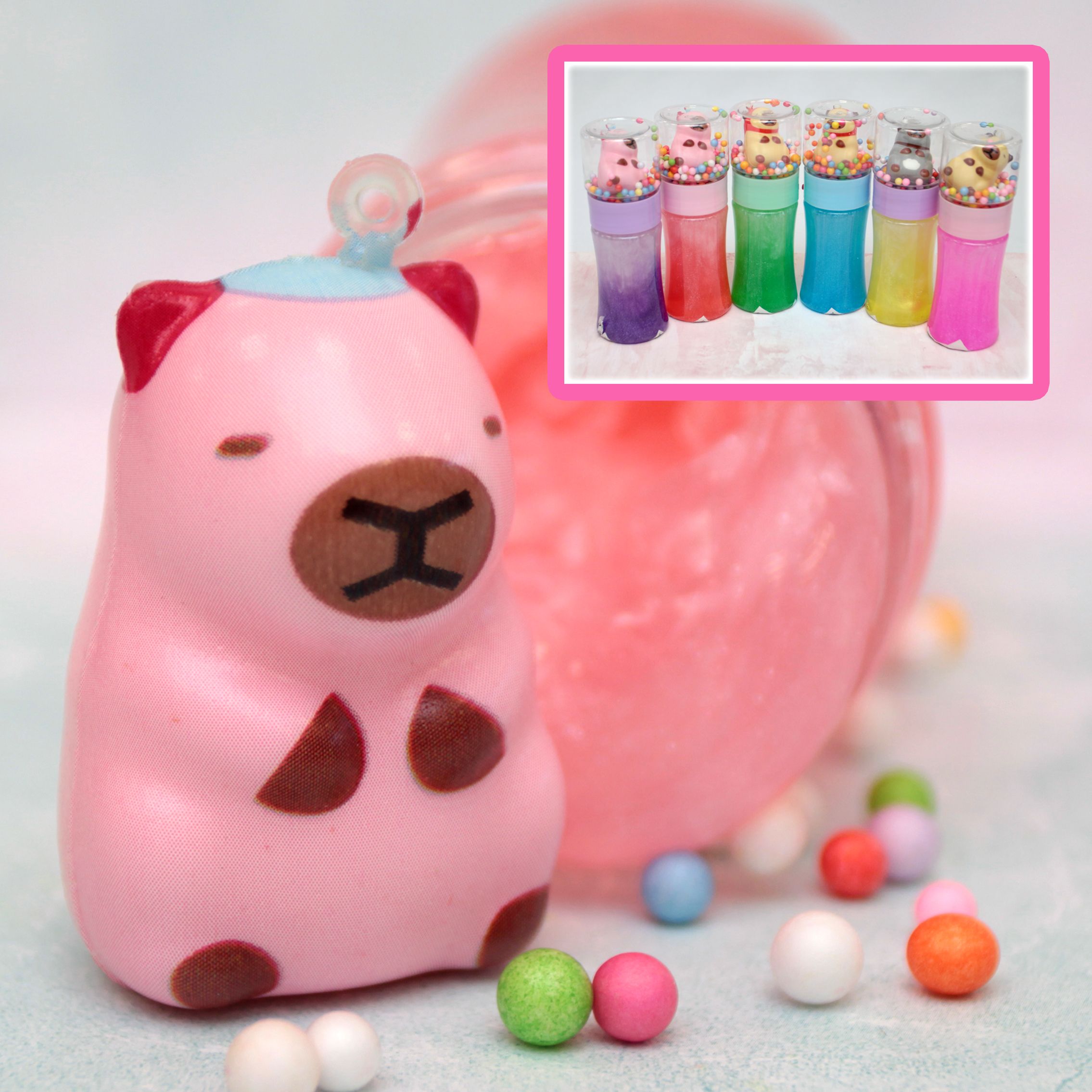 Лизун-слайм Капибуська 16х55см 230г ассорти ИгроДом 125-25 142₽