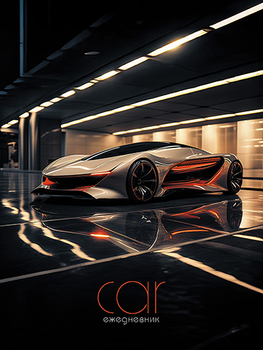 

Ежедневник А6 48л недатир. мягк.обл. Спорткар АППЛИКА С1365-90