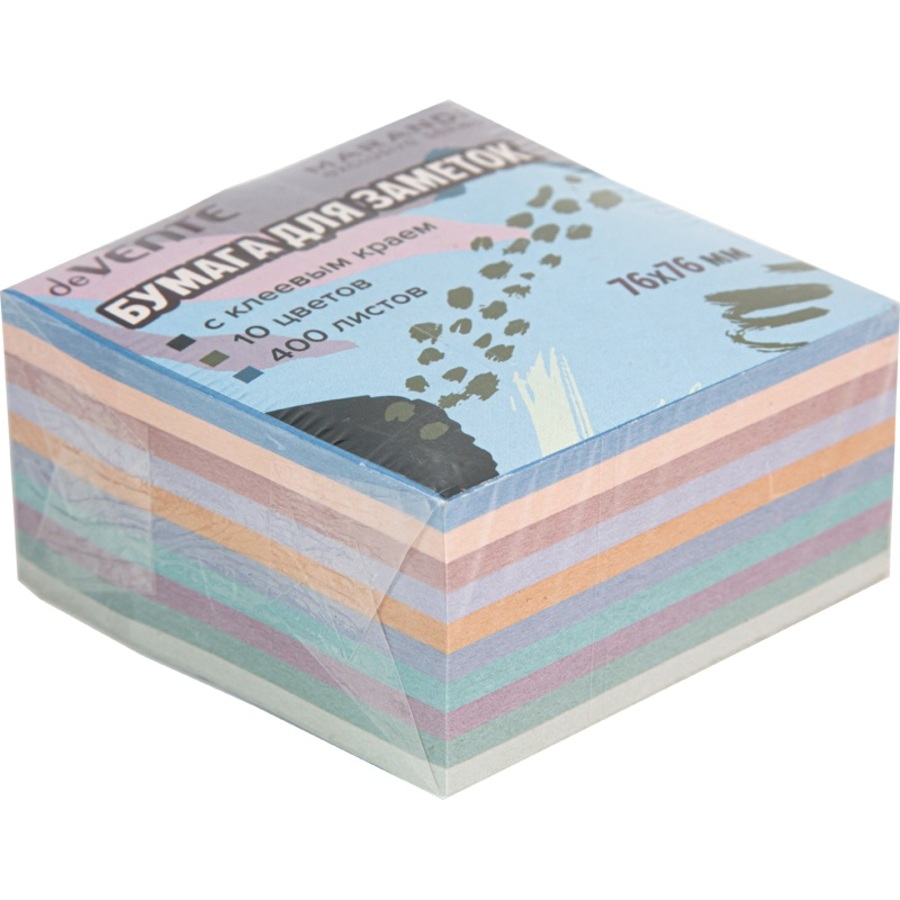 

Блок клейкий 76х76мм 400л 10цв Marandi deVENTE 2010423