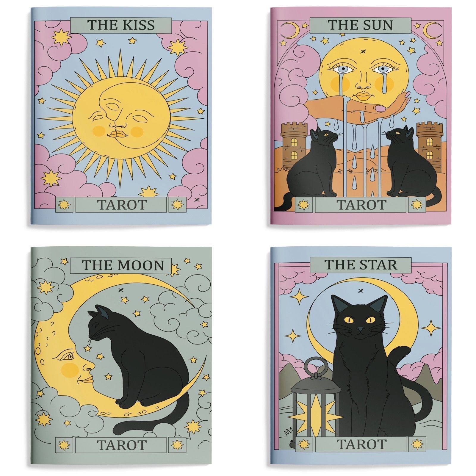 Книжка записная А6 32л клетка скрепка мягкобл Tarot soft touch ассорти LOREX LXNBA6-TRT 60₽