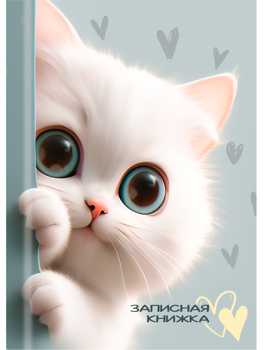 Книжка записная А7 48л клетка твобл Обаятельные котята глянцлам PROF-PRESS 48-8636 72₽