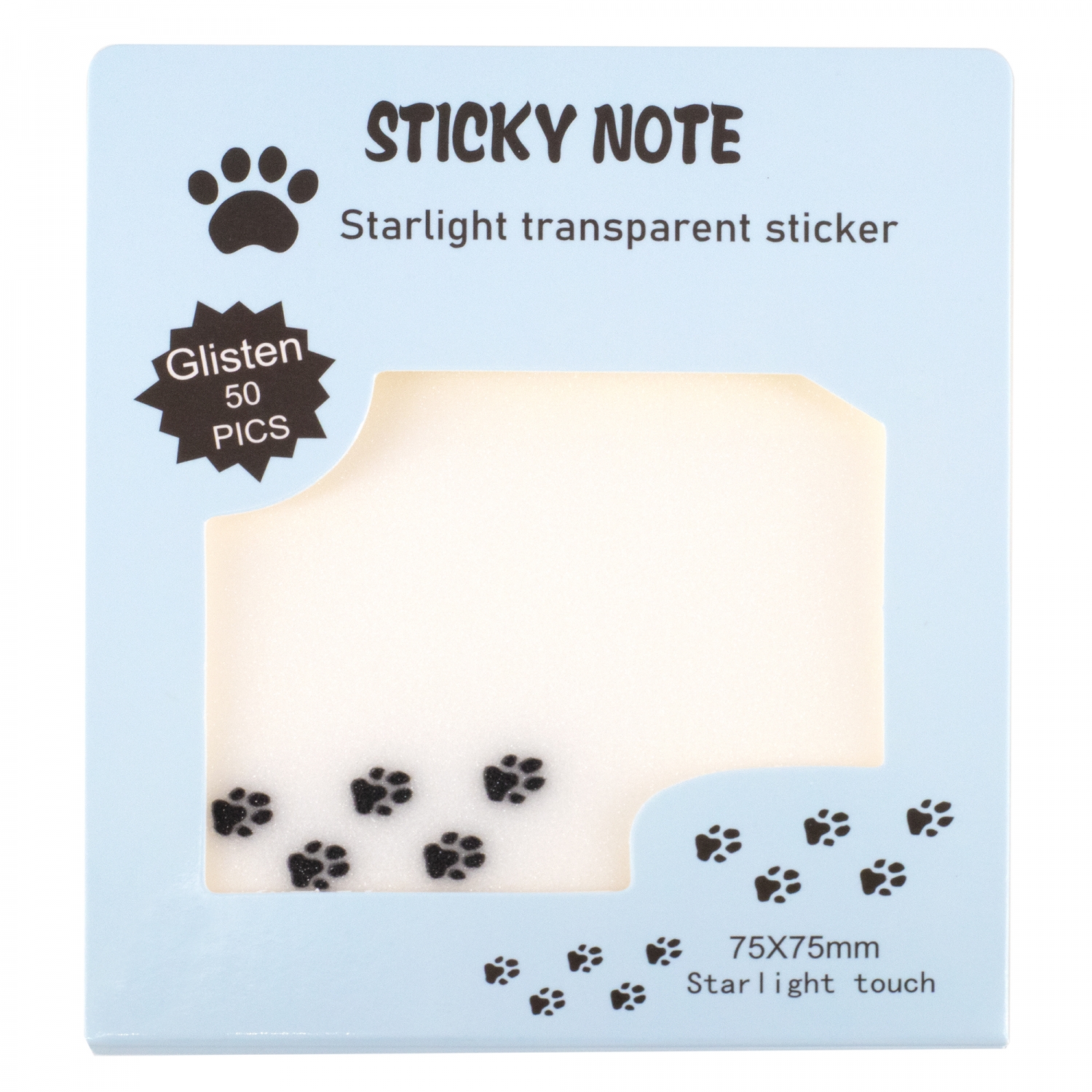 

Блок клейкий 75х75мм 50л голубой Сat Ttacks starlight touch ALINGAR AL13205/2