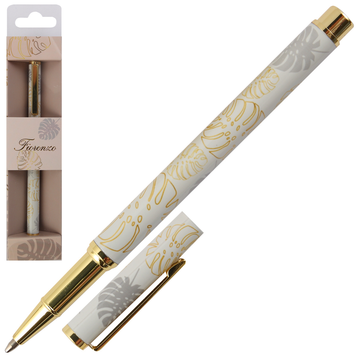 Ручка подарочная шариковая синяя 07мм Tropic корпус с дизайном футляр FIORENZO 253072 398₽