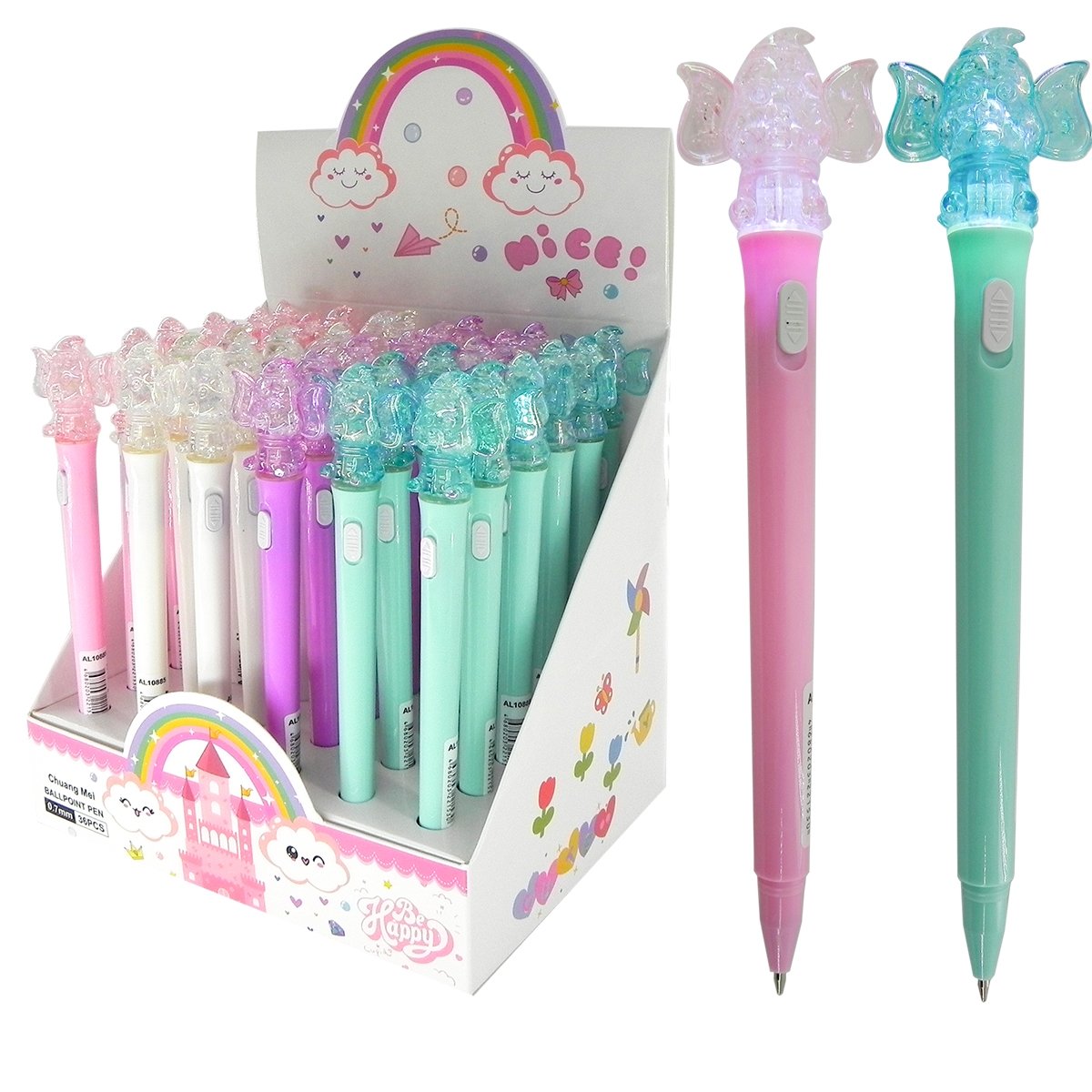 Ручка сувенирная шариковая синяя 07мм Слоник ALINGAR AL10885 81₽