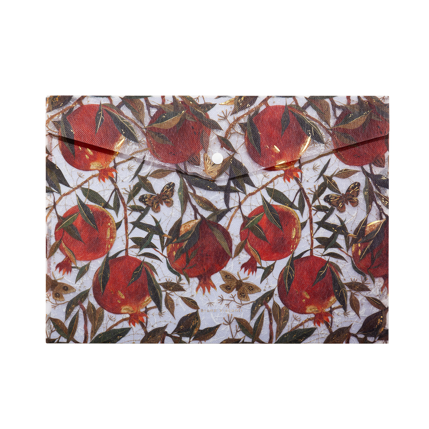 Папка с кнопкой пластик А4 1отд пл180мкм Гранат BRUNO VISCONTI 14-03617 111₽