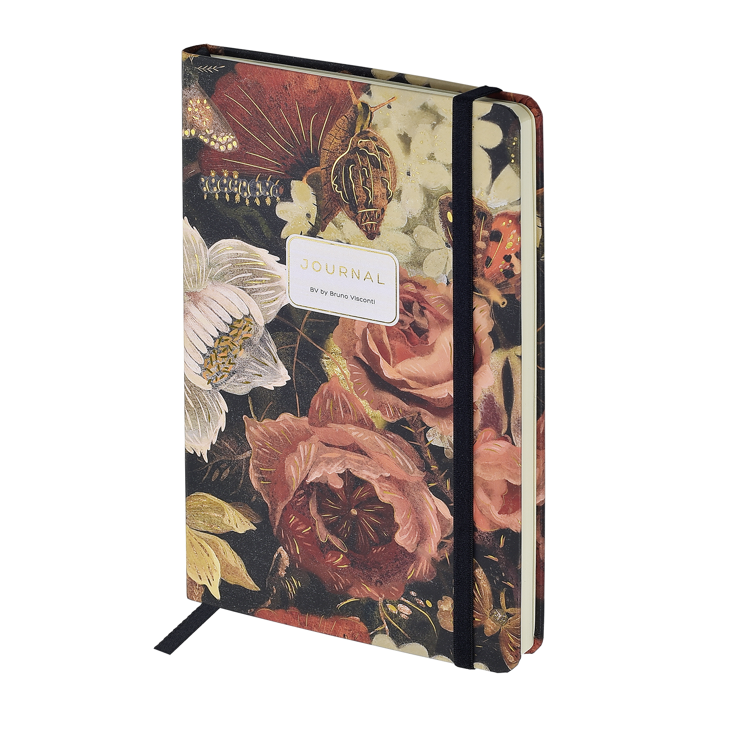 Книжка записная А5 100л линия твобл Megapolis journal Lush Bouquet резинка BRUNO VISCONTI 3-47904 537₽