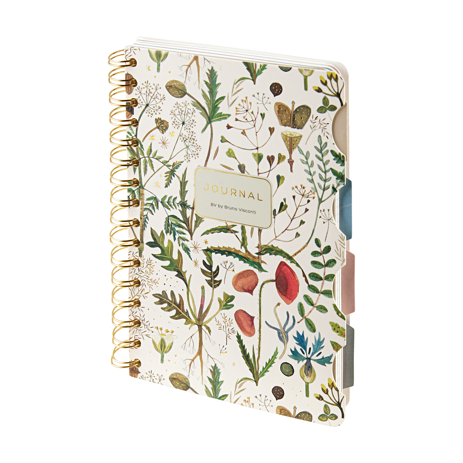 Книжка записная А5 120л гребень мягкобл Луговые травы разделители BRUNO VISCONTI 3-73701 647₽