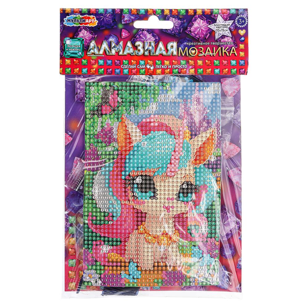 

Мозаика алмазная 10х15см Сказочный единорог