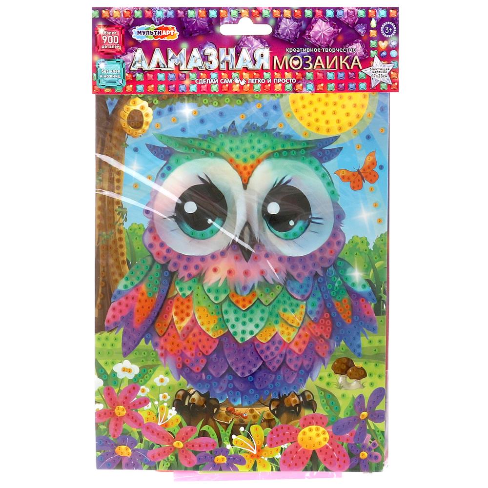 

Мозаика алмазная 17х23см Сова