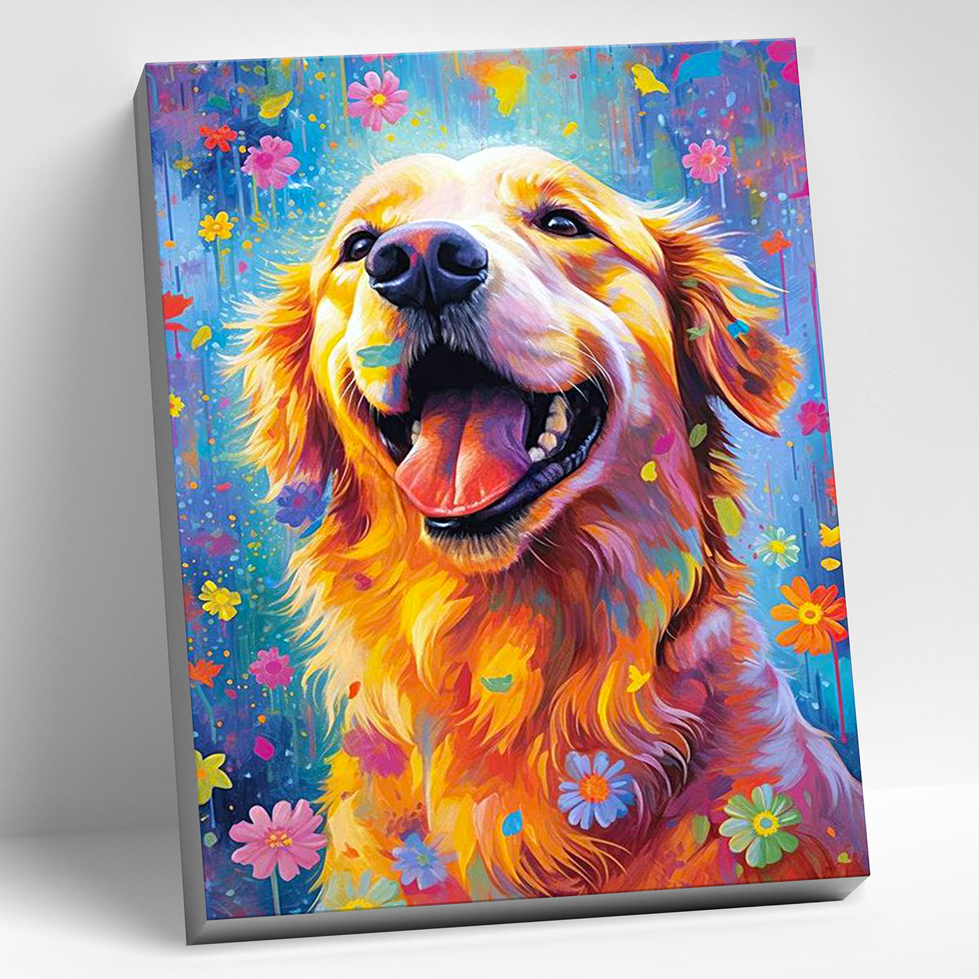 

Картина по номерам 40х50см Золотистый ретривер