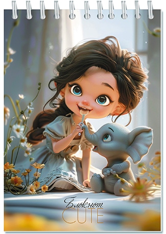 Блокнот А6 80л клетка гребень мягкобл Малыши АППЛИКА С4173-104 81₽