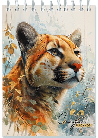 Блокнот А6 80л клетка гребень мягкобл Пума АППЛИКА С4173-105 81₽