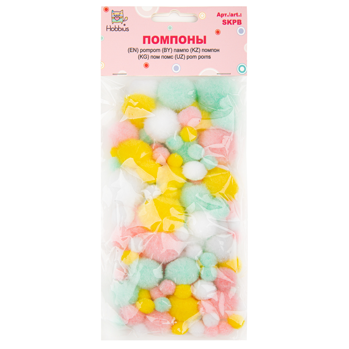 Hobbius SKPB Помпоны MIX 108 шт 03 116₽
