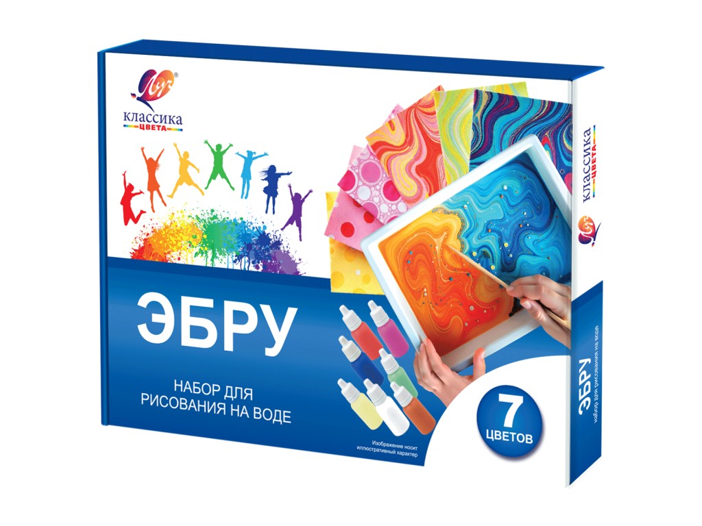 Набор для рисования на воде 7цв Эбру ЛУЧ 35С 2314-08 1137₽
