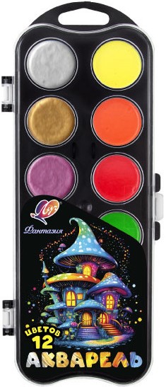 Акварель 12цв неонперламутр медовая без кисти пластуп Фантазия ЛУЧ 35С 2306-08 170₽