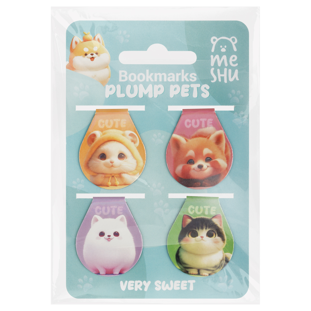 Закладка магнитная набор 4шт Plum pets 109₽
