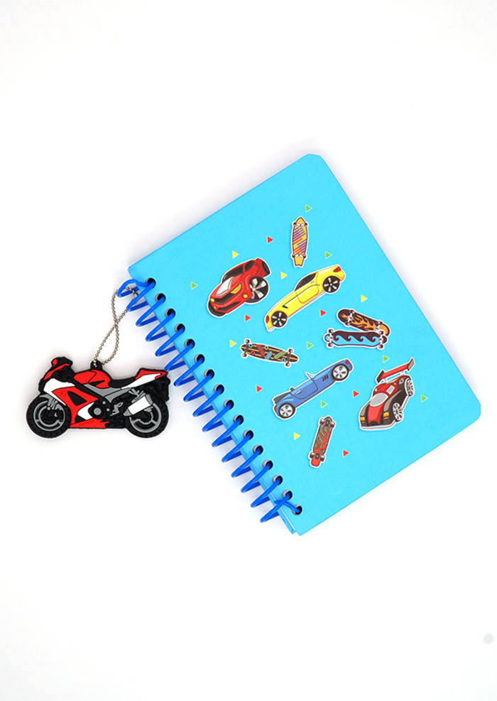 Книжка записная А6 80л гребень брелок Машины АППЛИКА С3556-02 152₽