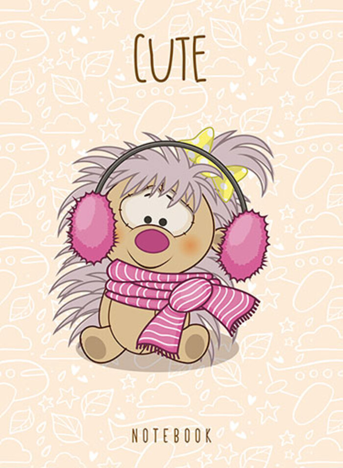 Книжка записная А6 32л линия пластобл Крутой ежик АППЛИКА С6261-04 98₽