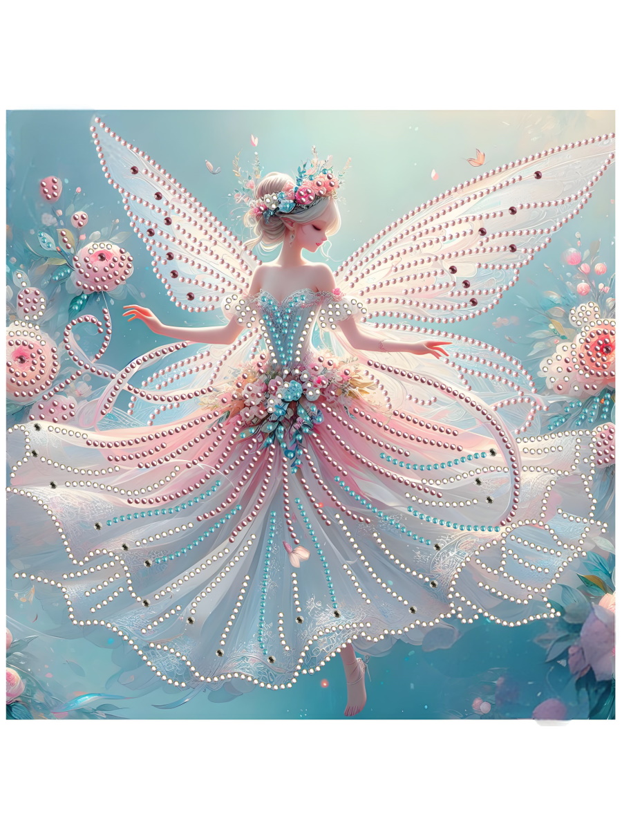 Мозаика алмазная 30х30см Нежная фея 867₽