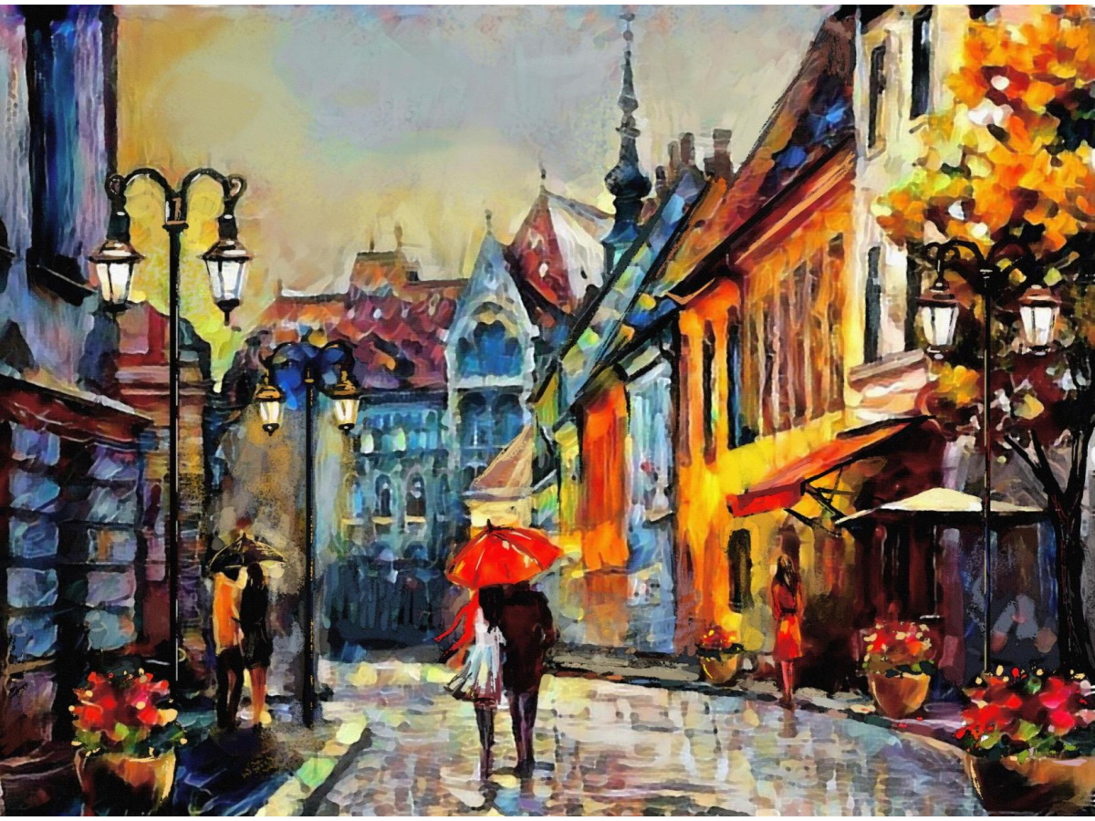 Мозаика алмазная 20х30см Город Европы 399₽