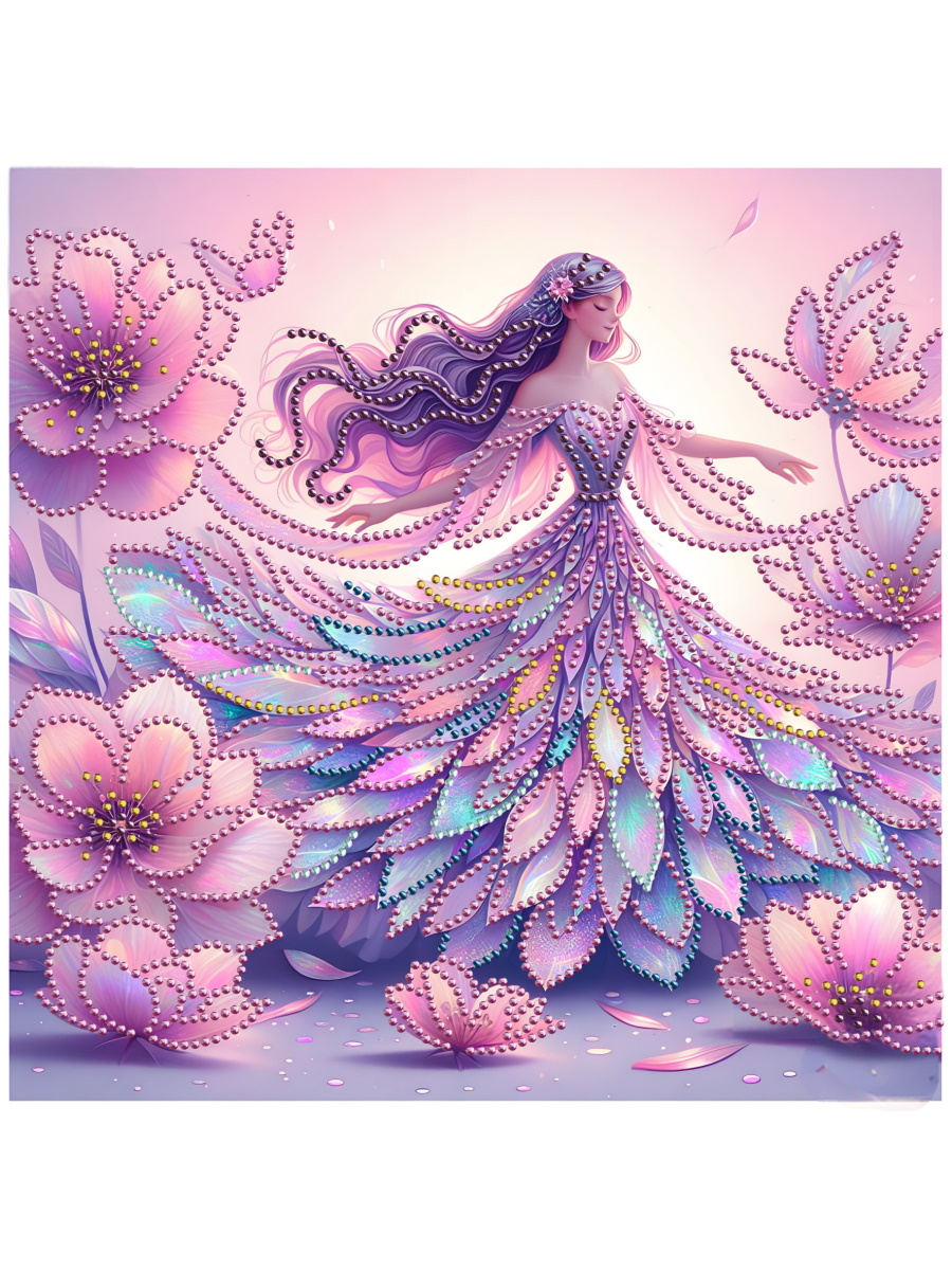 Мозаика алмазная 30х30см Красивая девушка 867₽