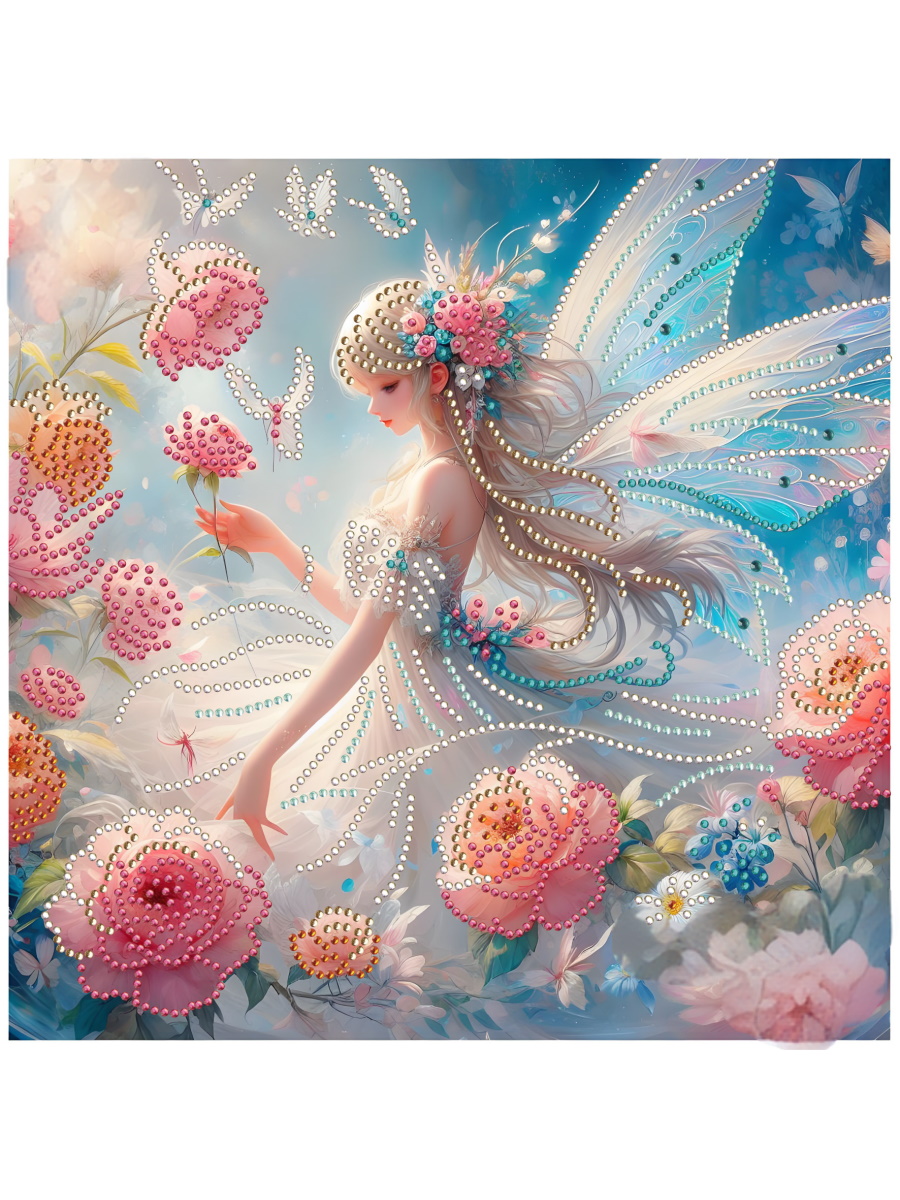 Мозаика алмазная 30х30см Фея в саду 867₽