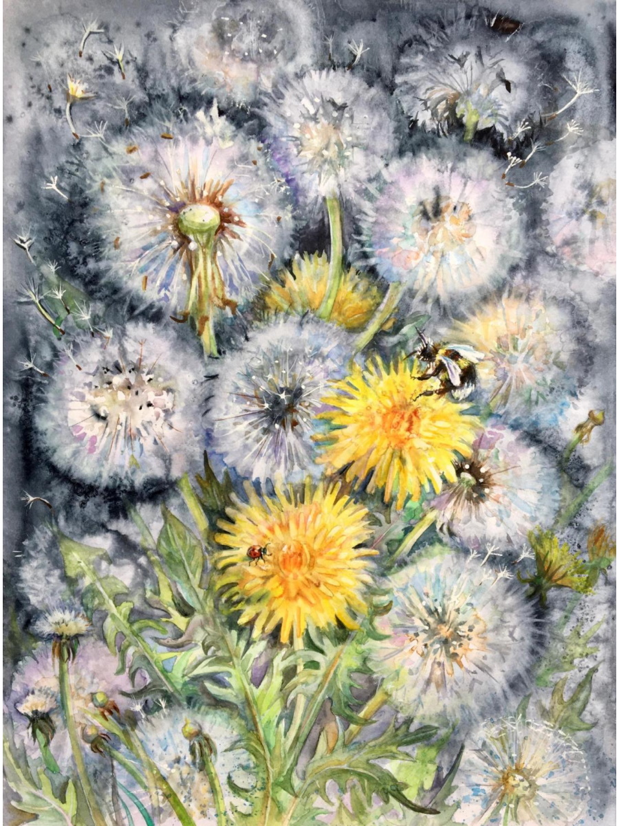 Мозаика алмазная 20х30см Пушистые одуванчики 399₽