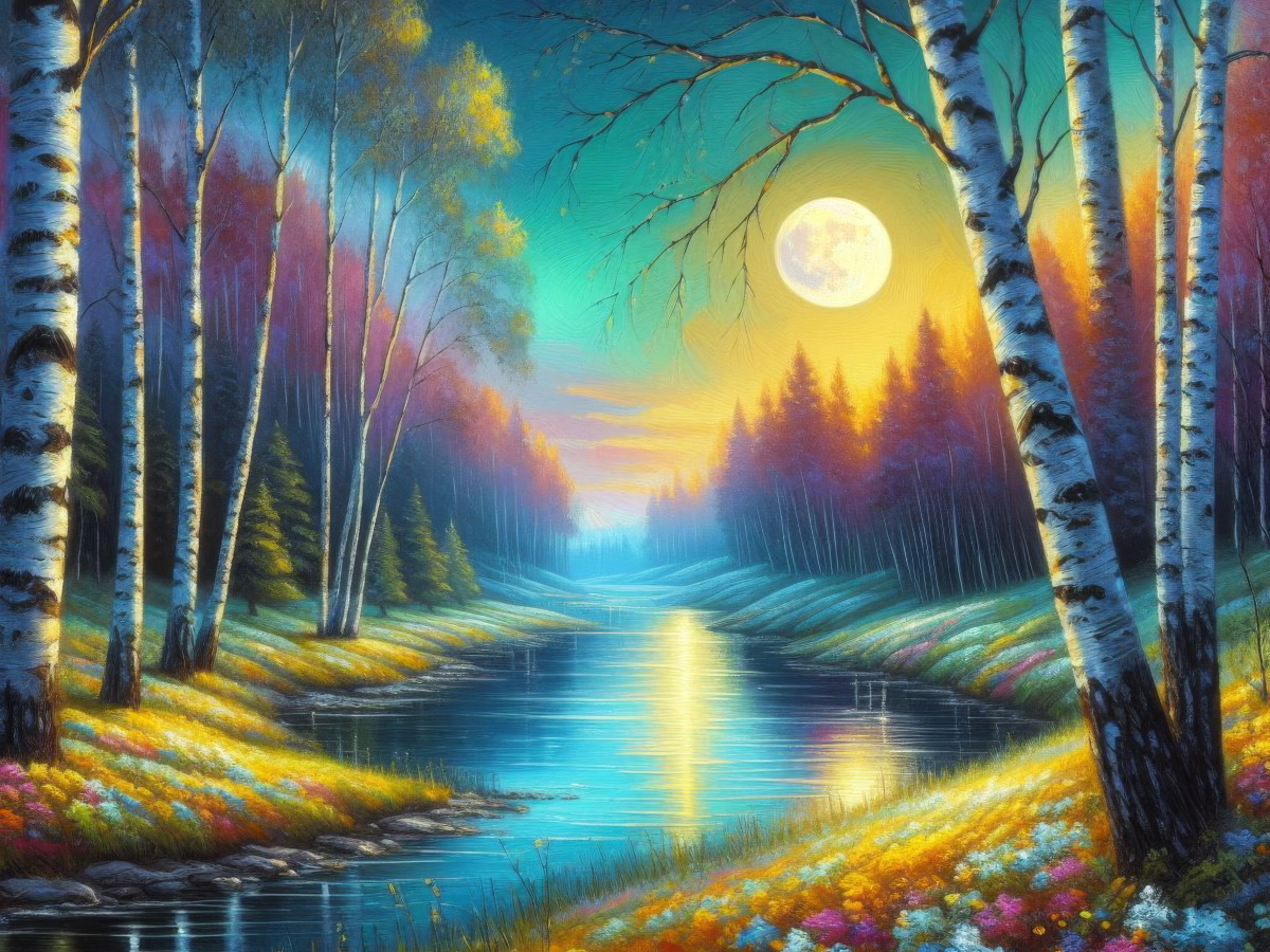 Мозаика алмазная 40х50см Устье реки 962₽