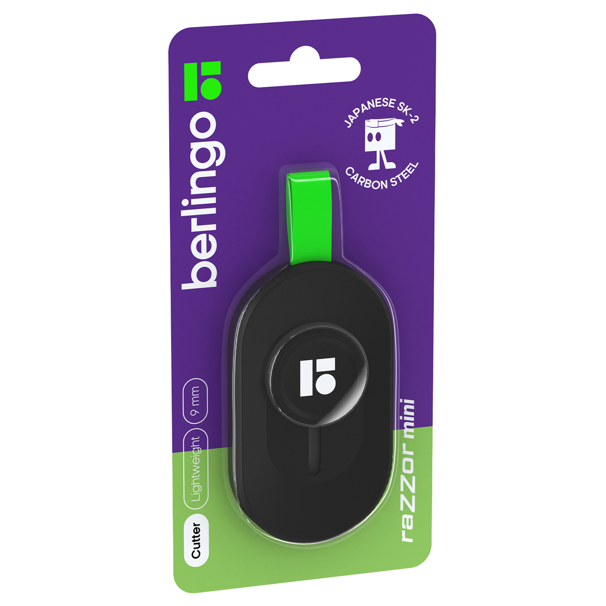 Нож канцелярский 9мм Razzor mini push-lock BERLINGO BM4143 114₽