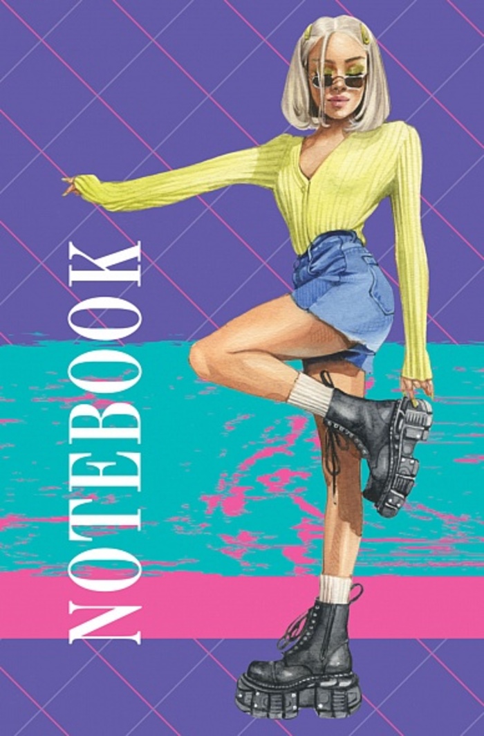 Блокнот А7 48л клетка склейка Zoomer-girl 3х-цв блок ассорти HATBER 48Б7В1к 20₽