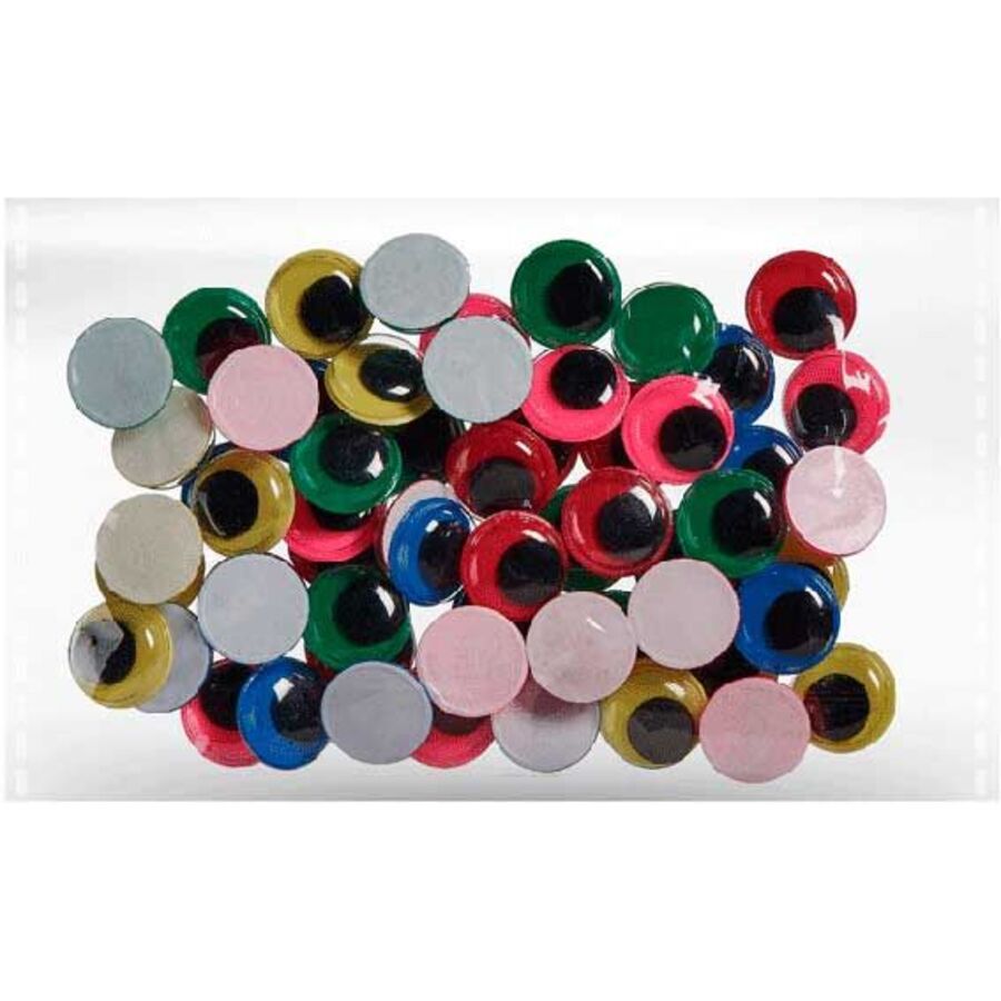 Глазки декоративные d-15мм 20шт самоклеящиеся ассорти deVENTE 8001133 37₽