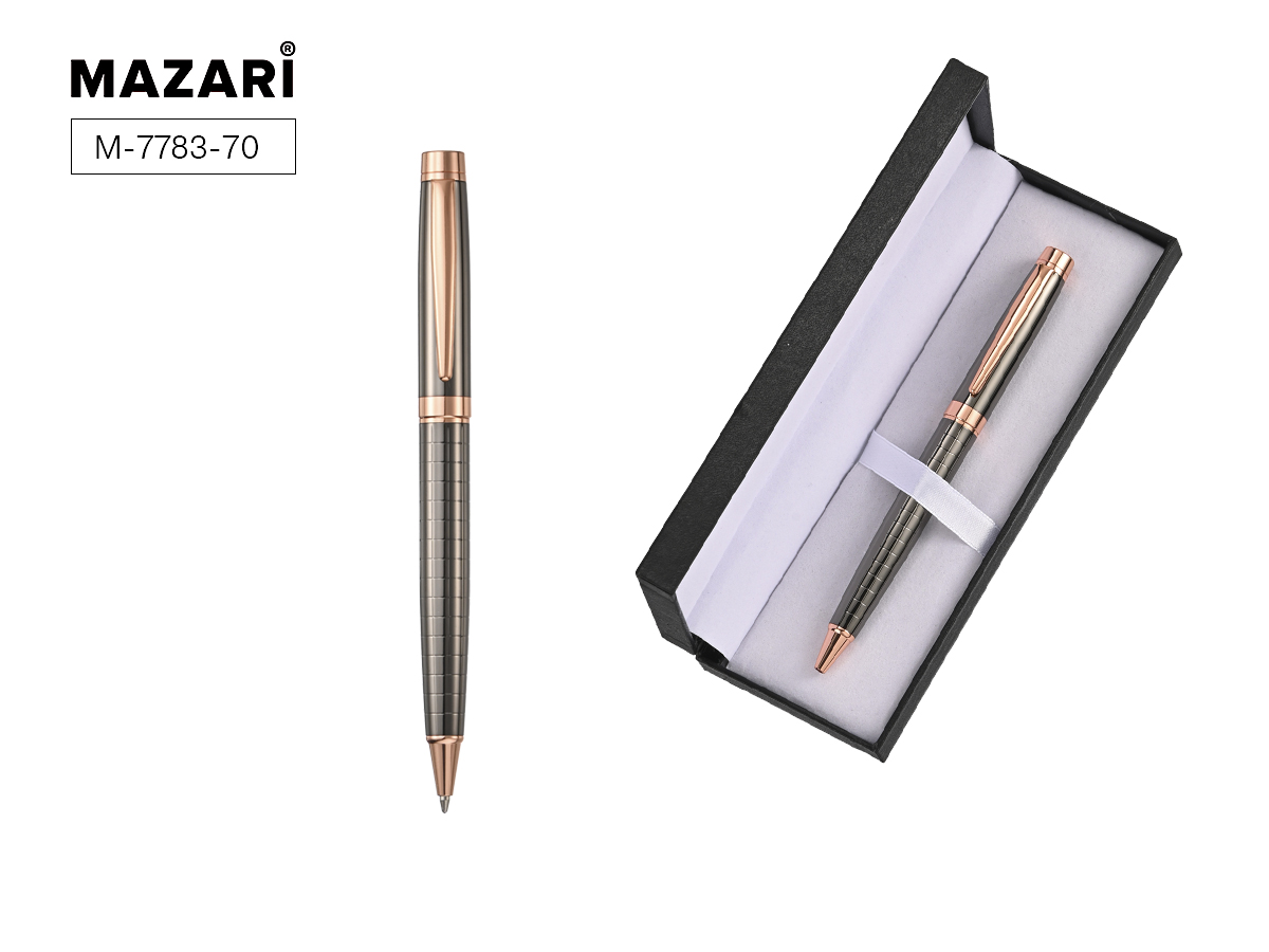 Ручка подарочная шариковая повмех синяя 07мм Mag B футляр MAZARI M-7783-70 476₽