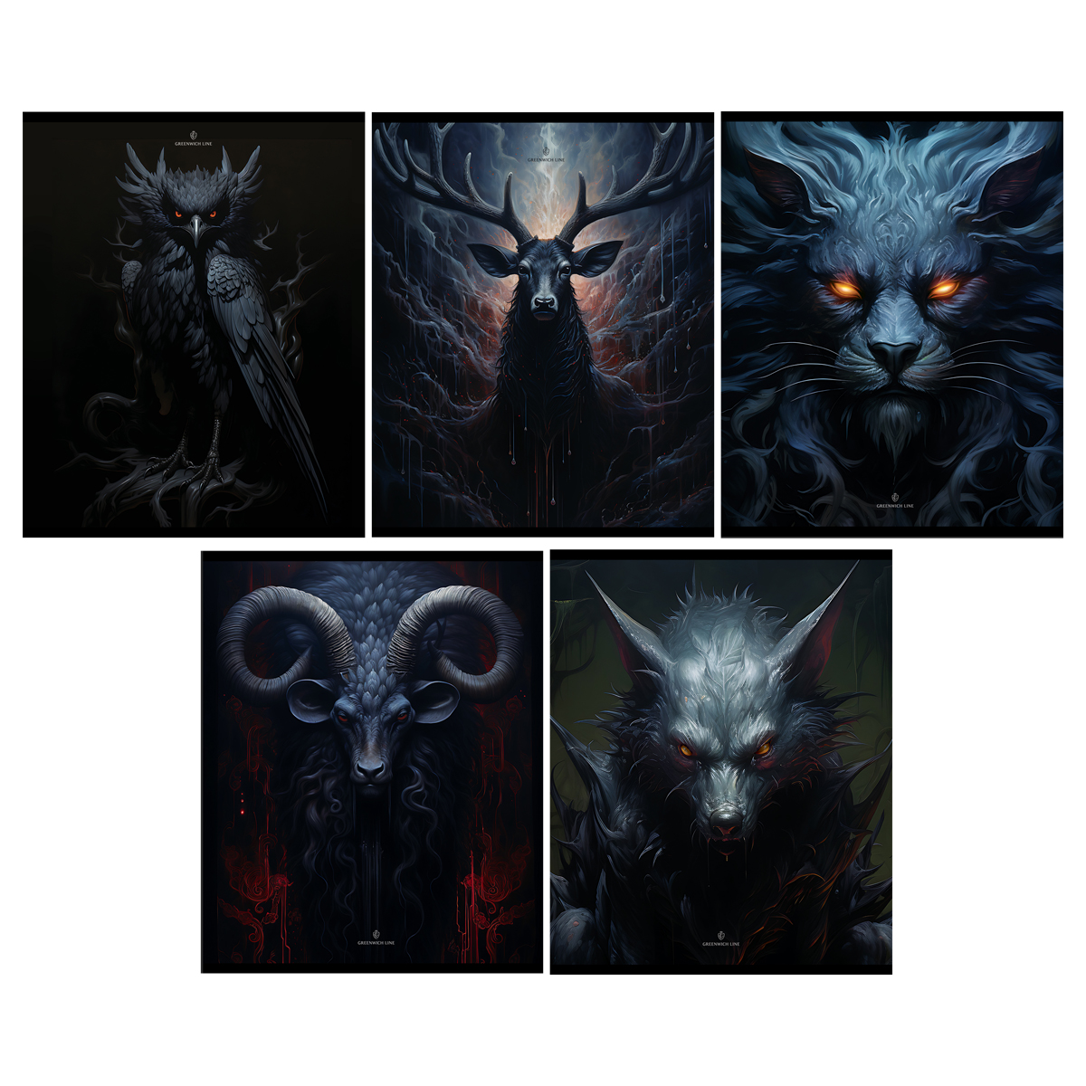 Тетрадь А5 48л клетка скрепка меловкартон Mysticism матлам ассорти GREENWICH LINE N5c48-56400 66₽