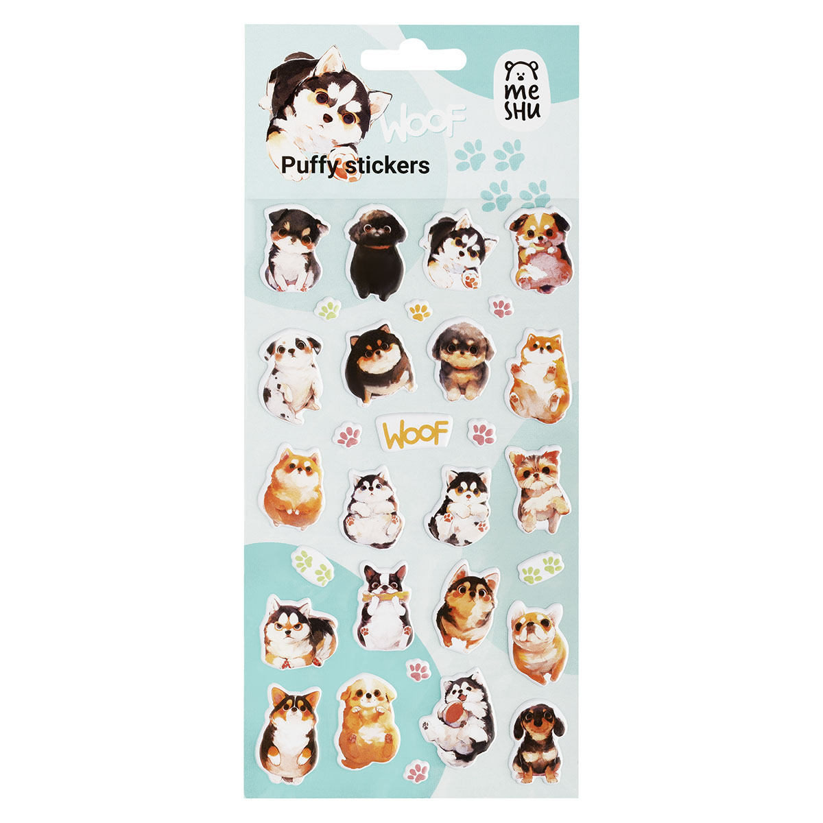 MS_66574 Наклейки А5 объемные Woof 119₽