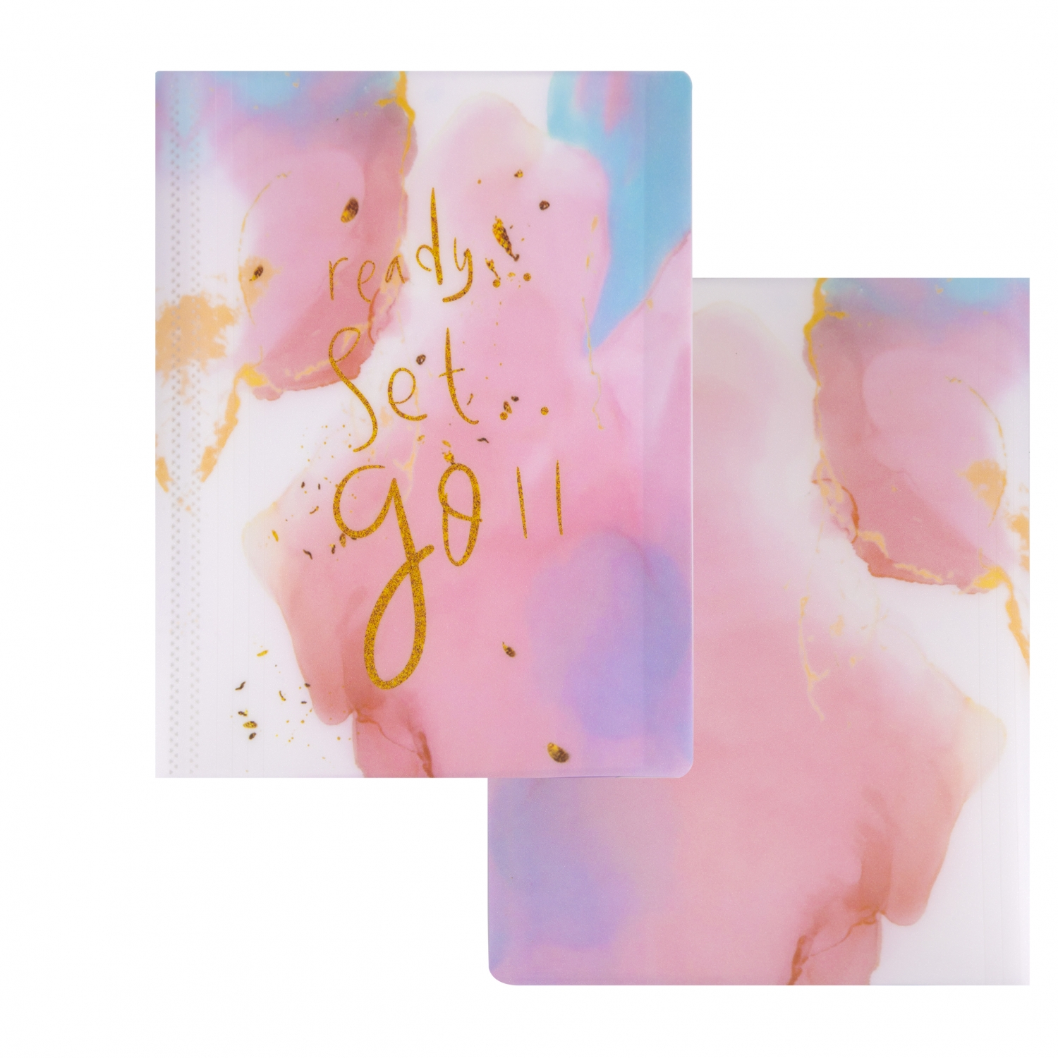 Папка 20 вкладышей пластик А4 пл400мкм Ready розовый мрамор ALINGAR AL128041 112₽