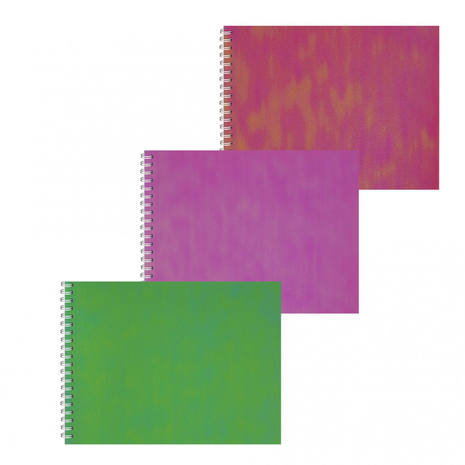 Блокнот А6 48л клетка гребень мягк.обл. Сhameleon глиттер ассорти ALINGAR AL13375