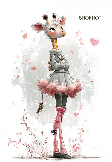 Блокнот А5 40л клетка гребень мягкобл Модница АППЛИКА С0067-05 55₽