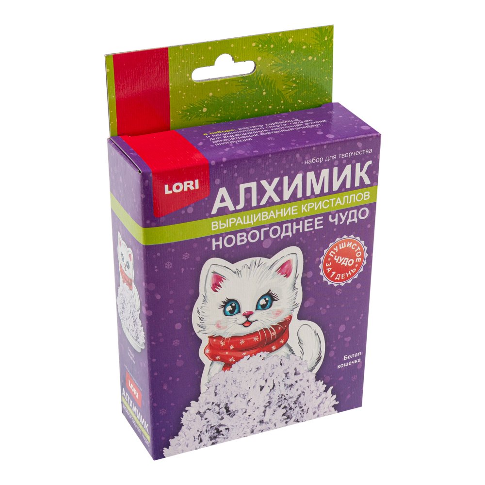 Выращивание кристаллов Фигурка Белая кошечка LORI Крф-053 155₽