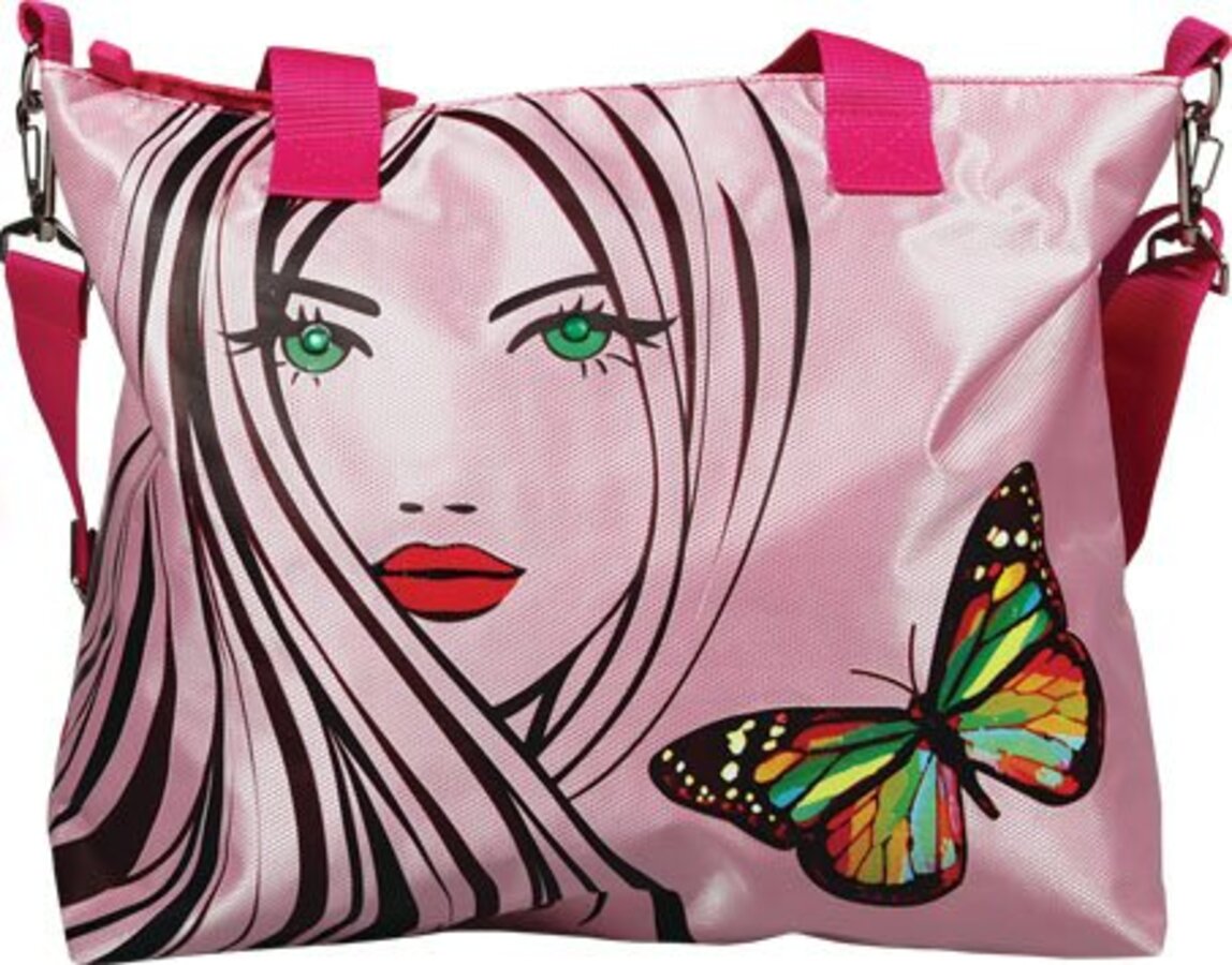 Сумка молодежная Girl Butterfly 315х9х28см стразы SILWERHOF 830698 678₽