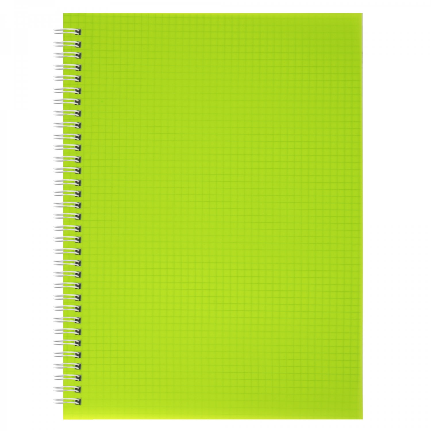 Тетрадь А4 96л клетка гребень пластобл Однотон Зеленый ALINGAR AL13342 157₽