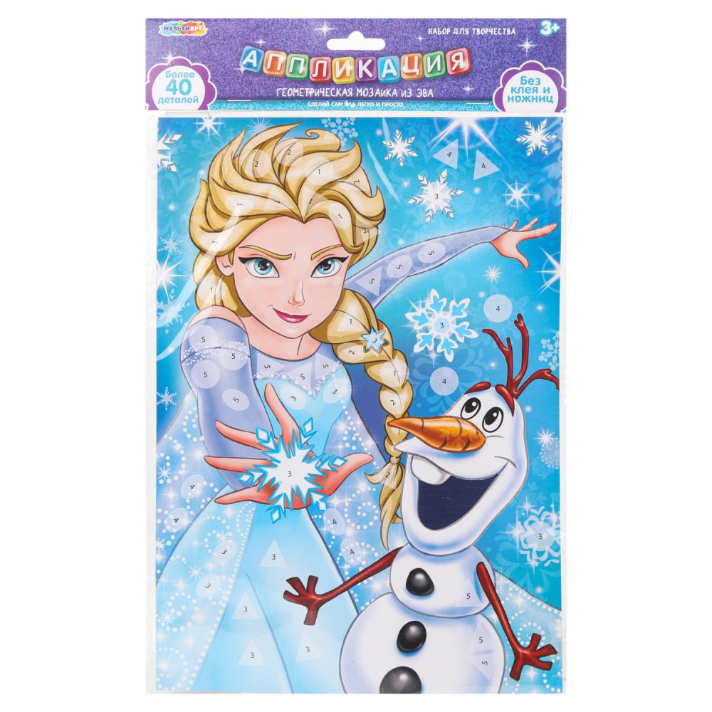 Аппликация мозаика из эва геометрическая 21х30см Снежная принцесса MultiArt EVAGEO-112381 100 171₽