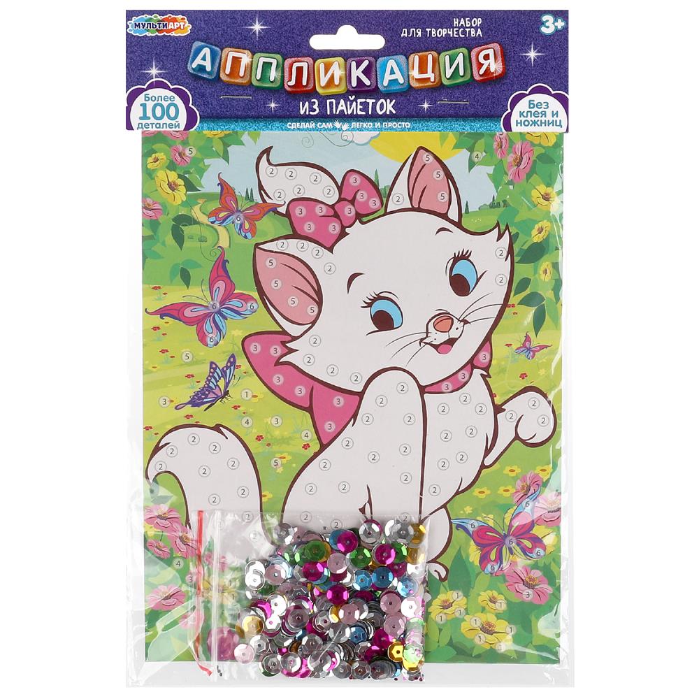 Аппликация из пайеток 17х23см Милая кошечка MultiArt SEQPACK-112299 123₽