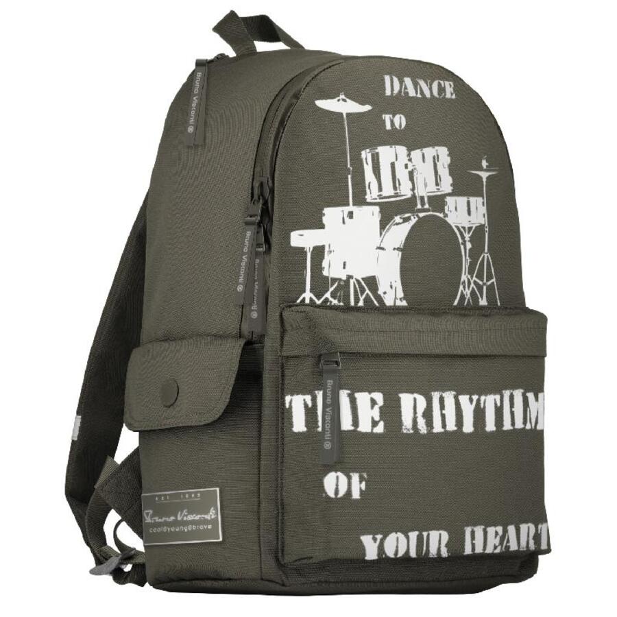 Рюкзак молодежный 1отд Dance 40х30х17см темно-серый BRUNO VISCONTI 2767₽