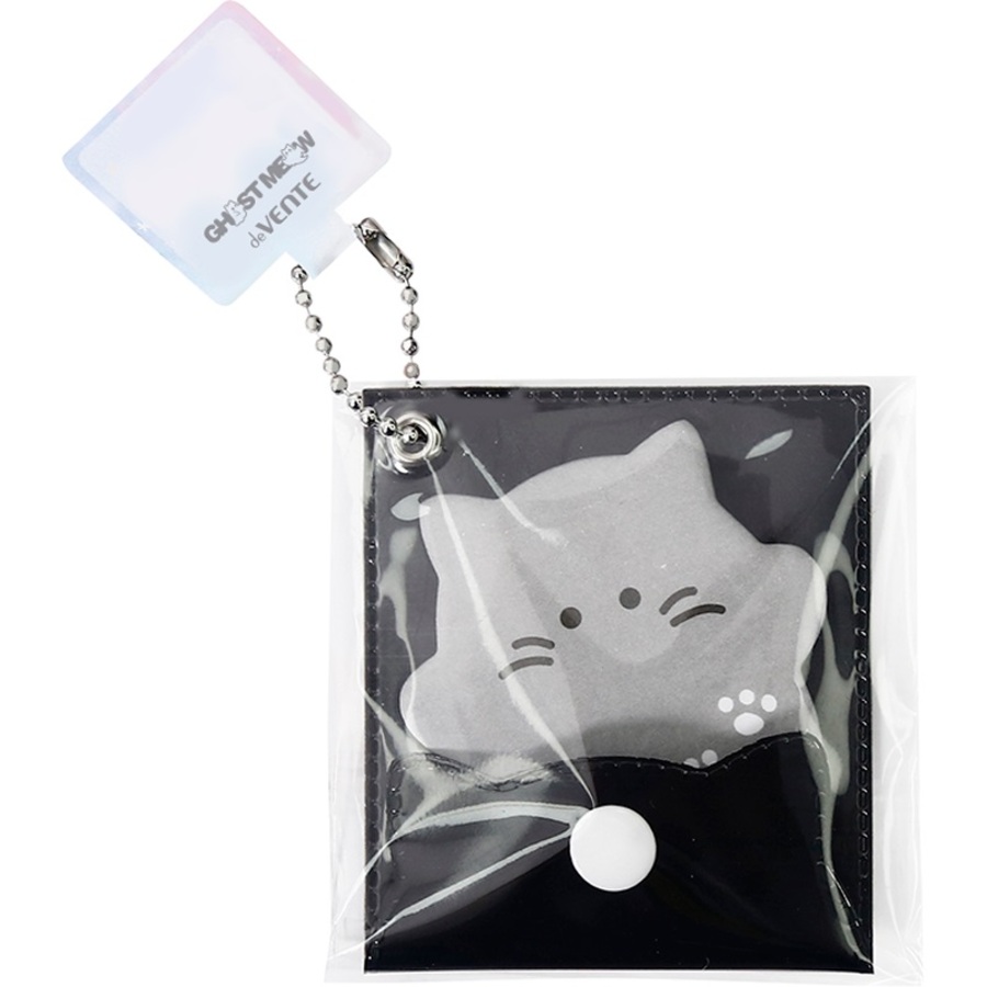 Блок клейкий 50х53мм 20л Ghost Meow серый котенок в папке с кнопкой deVENTE 2010514 67₽