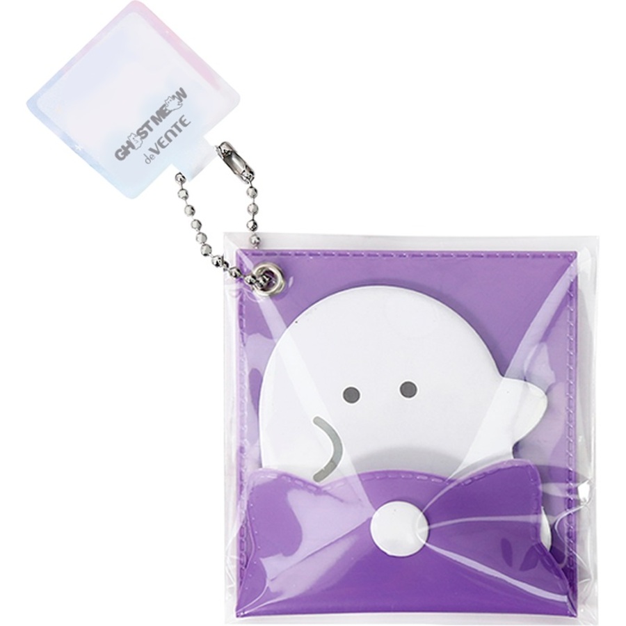 Блок клейкий 50х53мм 20л Ghost Meow привидение в папке с кнопкой deVENTE 2010515 67₽