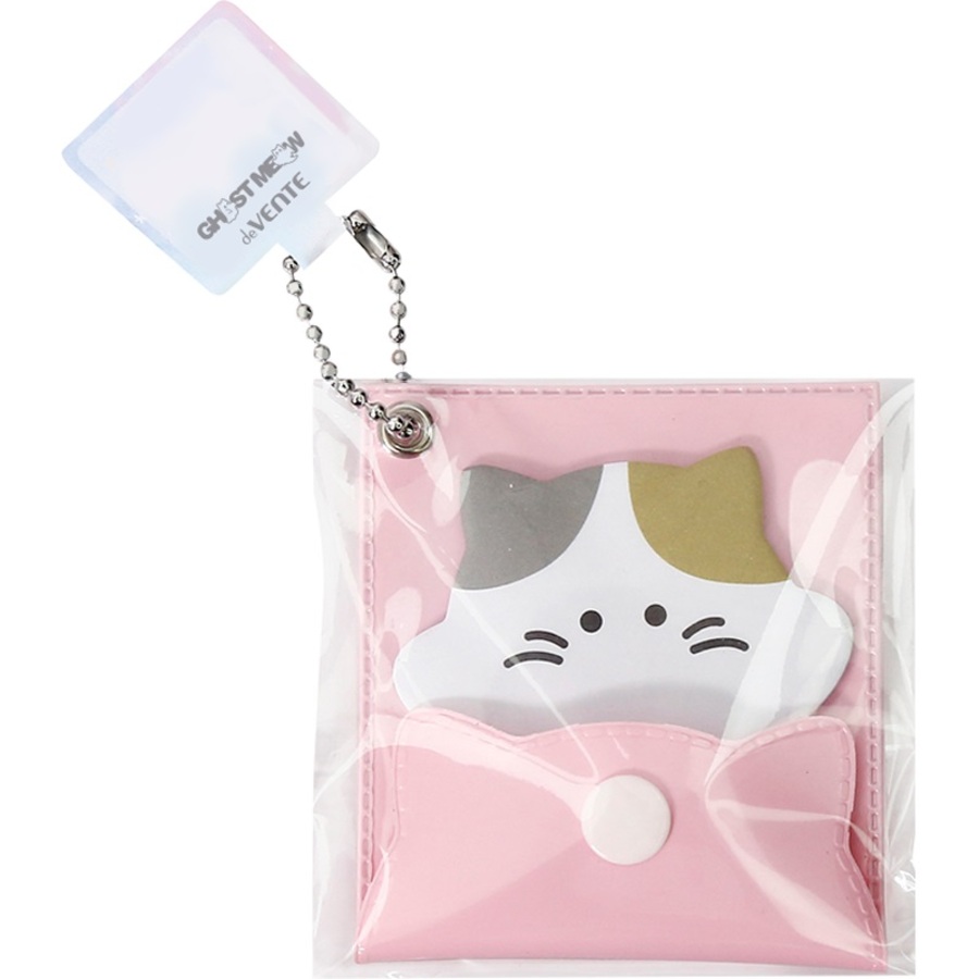 Блок клейкий 50х53мм 20л Ghost Meow белый котенок в папке с кнопкой deVENTE 2010516 67₽